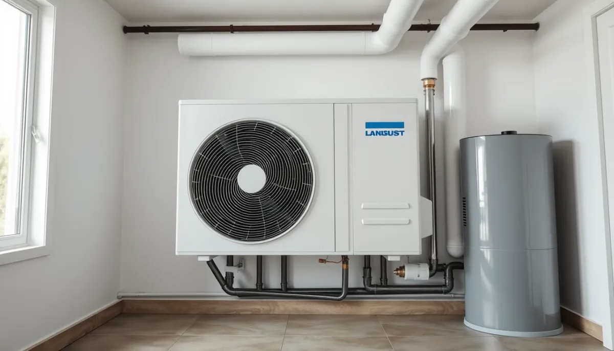 Installation intérieure d'une pompe à chaleur air-eau